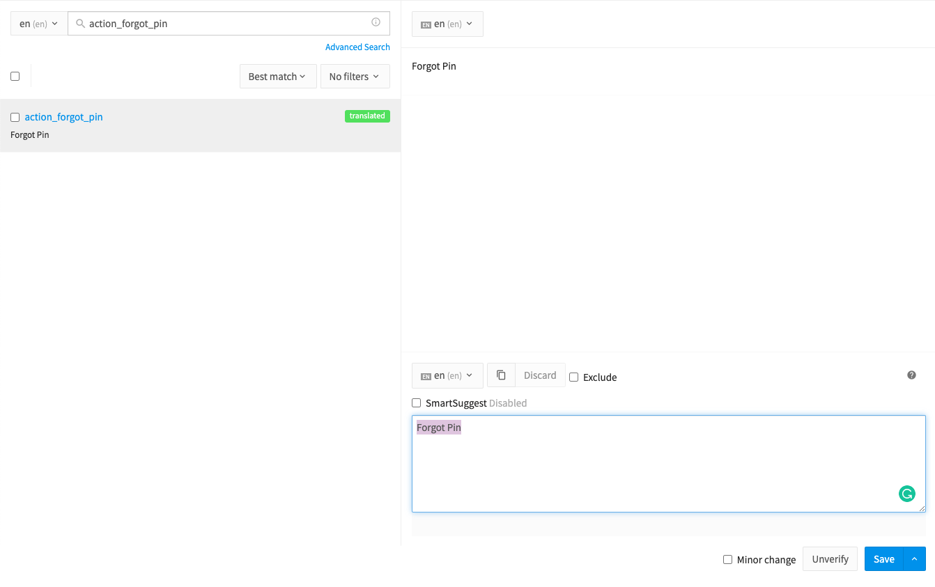 Phrase Update String