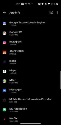 Android gif of settings