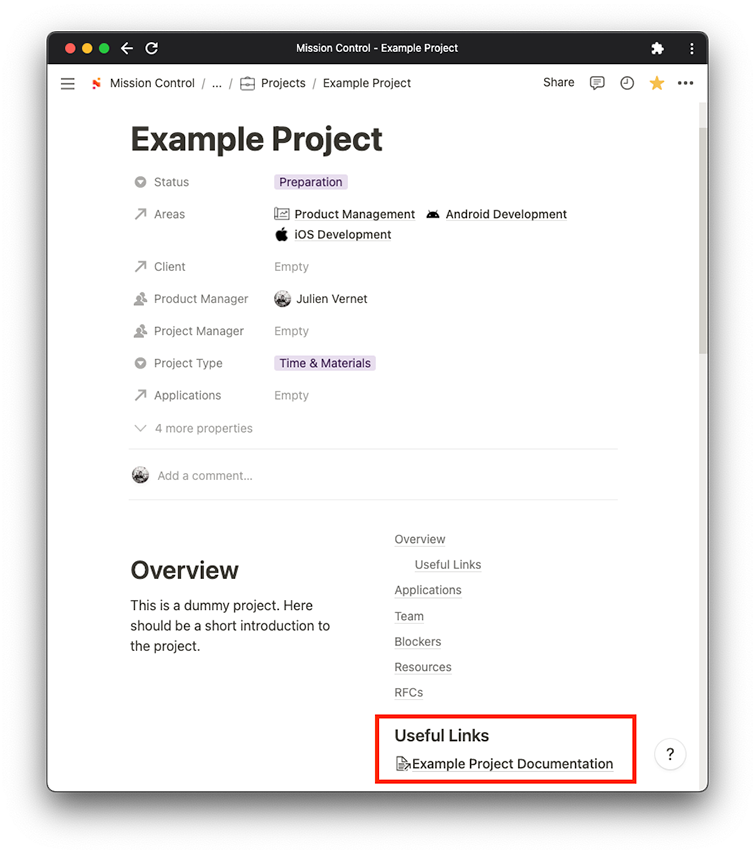 Link to Project Documentation on Notion