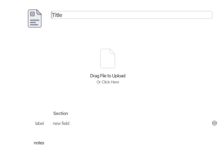 1Password Add Document