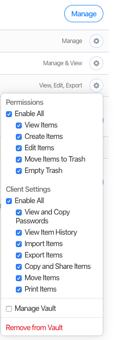1Password Admin Permission