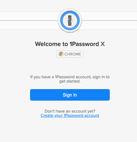 1Password welcome