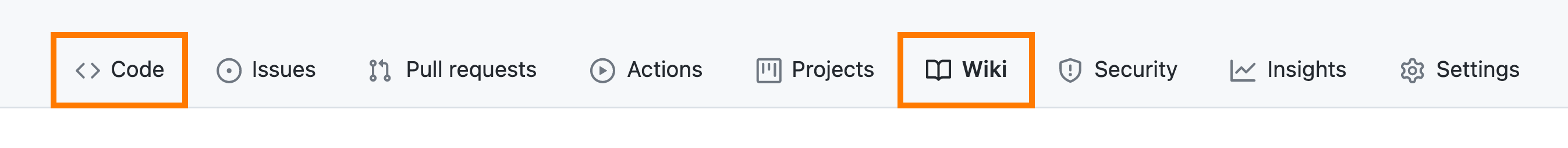 GitHub navigation bar