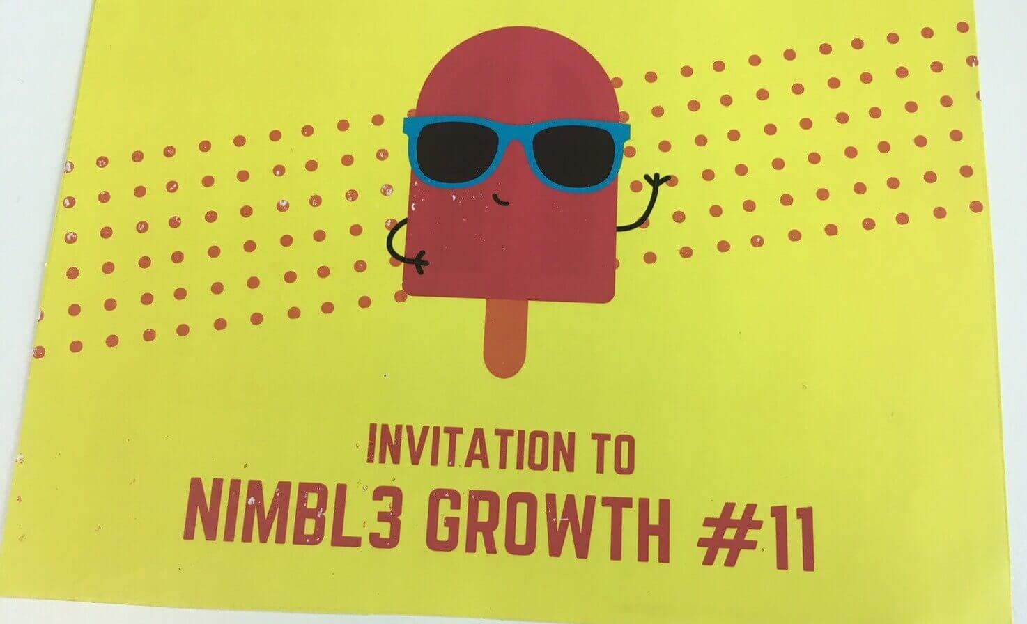 Even if NIMBLE GROWTH #10 was my last one as an intern, I still got the invitation for the next one too 😆
